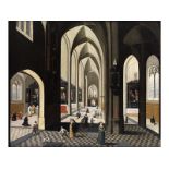 Neefs, zug., Pieterum 1578 Antwerpen - um 1656/61 ebenda Interieur einer gotischen Kirche Öl au