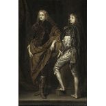 Anthonius van Dyck, 1599 Antwerpen "" 1641 London, Nachfolge des DOPPELPORTRAIT ZWEIER JUNGER,