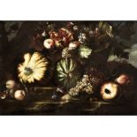 Campidoglio, zug., Michele Pace del1610 Rom - 1670 ebenda Stillleben mit Kürbis und Früchten Öl