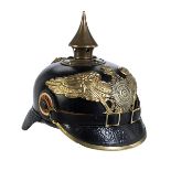 Preußische Pickelhaube Preußen, Anfang 20. Jahrhundert. Frontseitiges Adleremblem mit zentraler