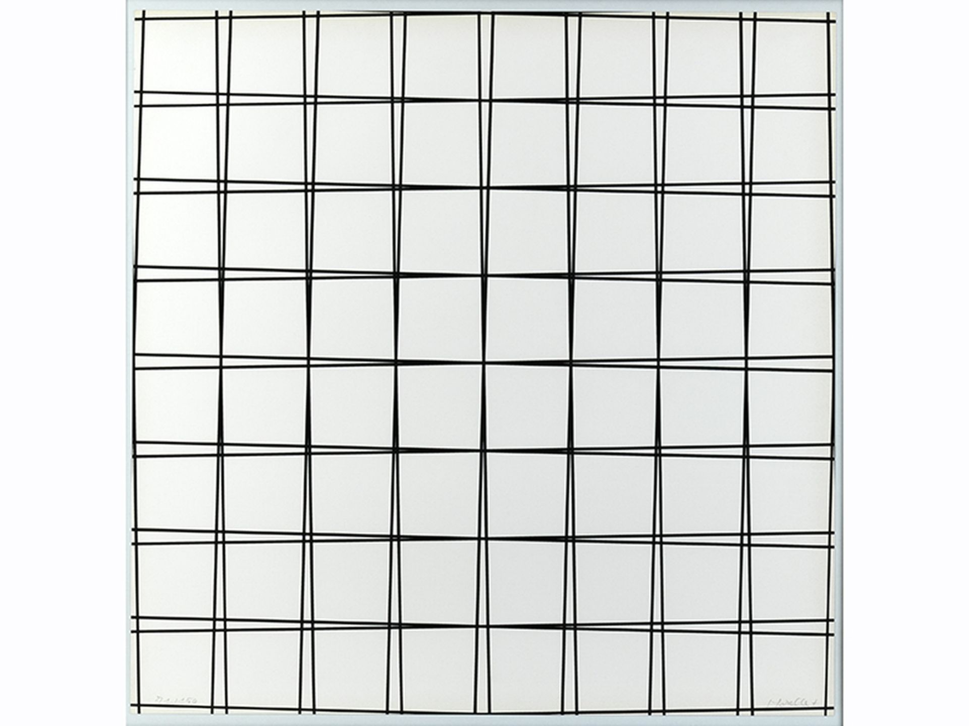Morellet, François1926 Cholet - 2016 ebenda Ohne Titel Serigrafie auf Papier. 69 x 69 cm. Recht - Bild 3 aus 3