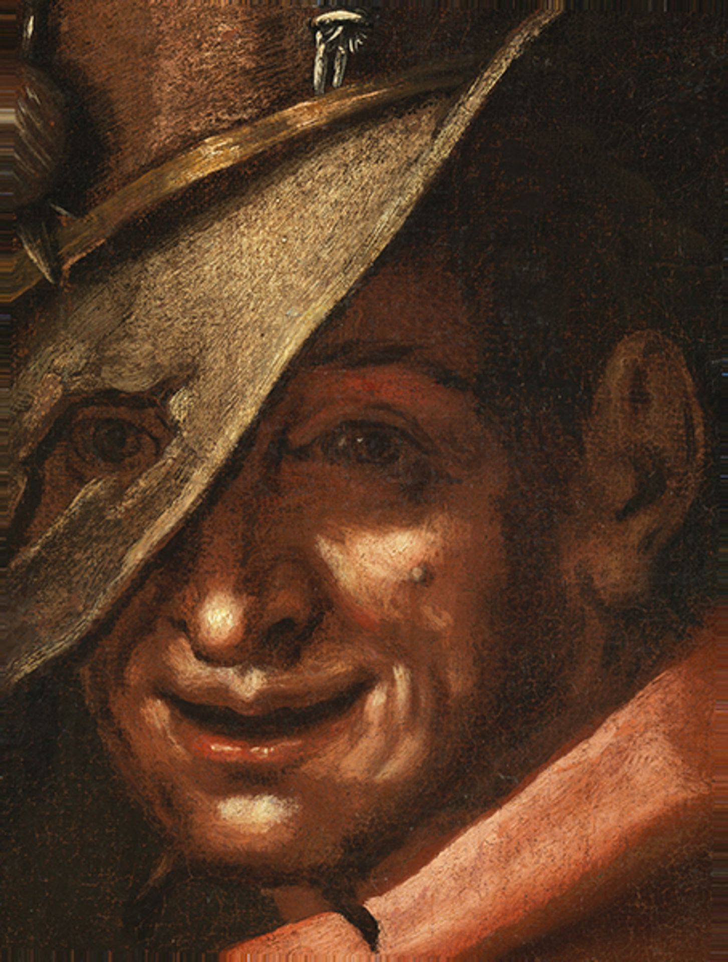 Maler des 17. Jahrhunderts LA BUONA VENTURA (DAS GLÜCK) Öl auf Leinwand. Doubliert. 95 x 75 cm. - Bild 2 aus 6