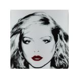 Andy Warhol, 1928 Pittsburgh "" 1987 New York DEBBIE HARRY, C. 1980 Siebdruck. 91 x 91 cm. Hinter