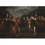 Lucio Massari, 1569 Bologna "" 1633 ebenda, zug. DER TRIUMPh DAVIDS Öl auf Leinwand. Doubliert. 73 x