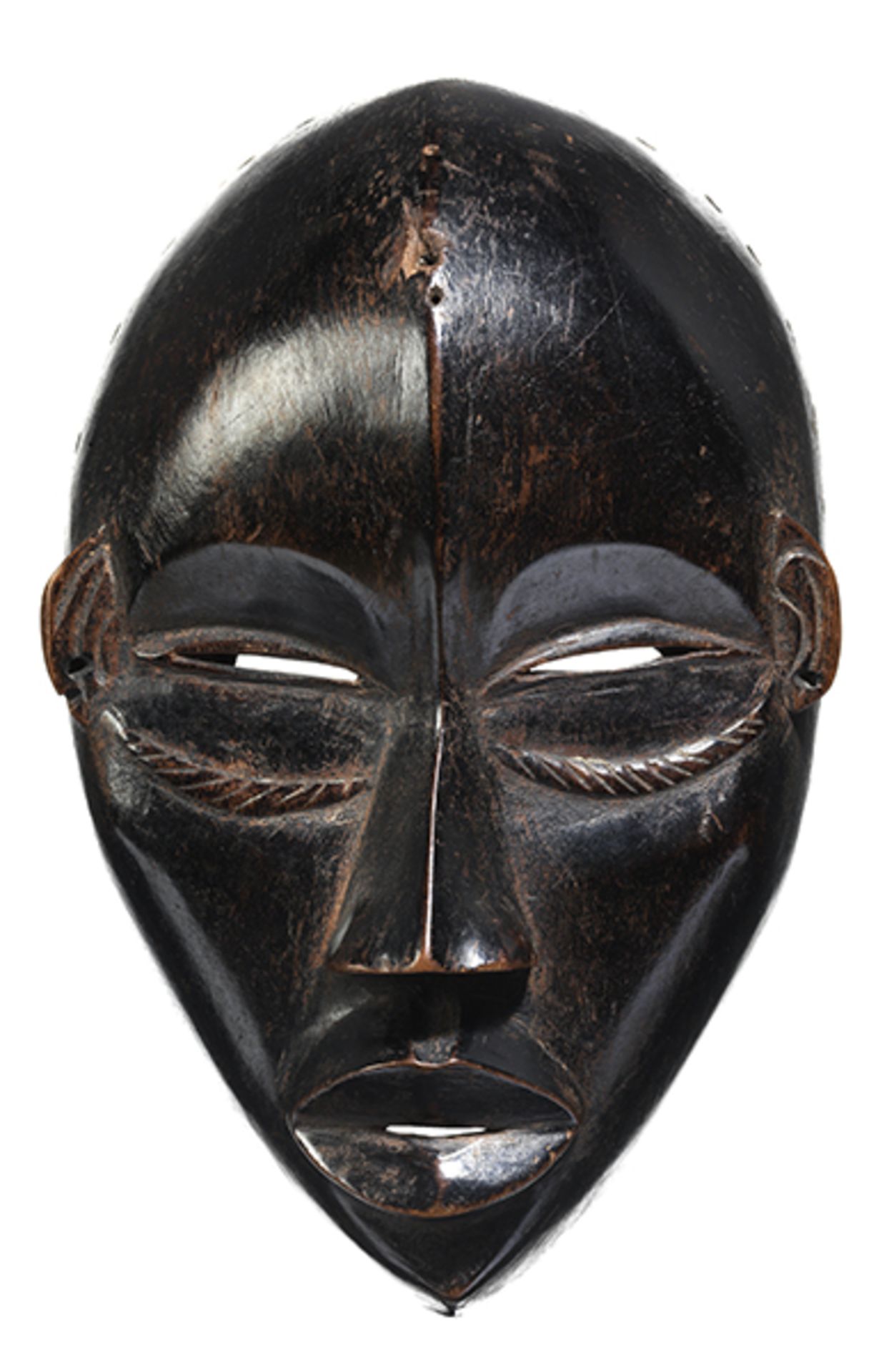 Maske der Dan Höhe: 24,5 cm. Elfenbeinküste, Volk der Dan. Es gab Masken, welche zum - Bild 3 aus 7