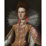 Tito, zug., Santi di1536 Sansepolcro/ Italien - 1603 Florenz Portrait einer eleganten Dame, woh