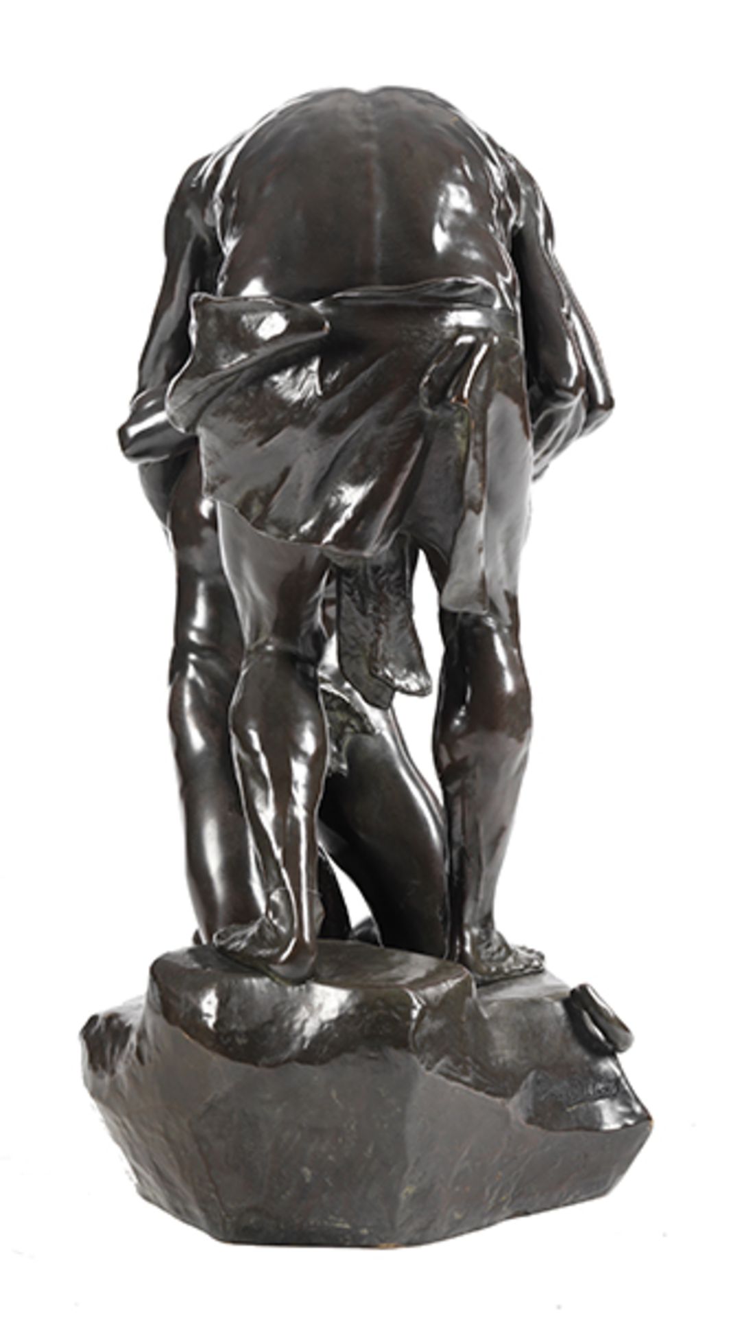 Ernest Henri Dubois, 1863 "" 1931 LE PARDON Höhe: 72 cm. Sockel: 52 x 38 cm. Signiert. Frankreich, - Bild 4 aus 6