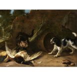 Oudry, zug., Jean-Baptiste1686 Paris - 1755 Beauvais Die überraschte Katze Öl auf Leinwand. Dou