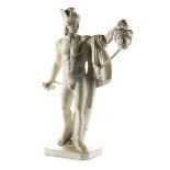 Marmorfigur des Perseus nach Antonio Canova Höhe: 57 cm. Italien/ Rom, um 1820/30. Der Held aus