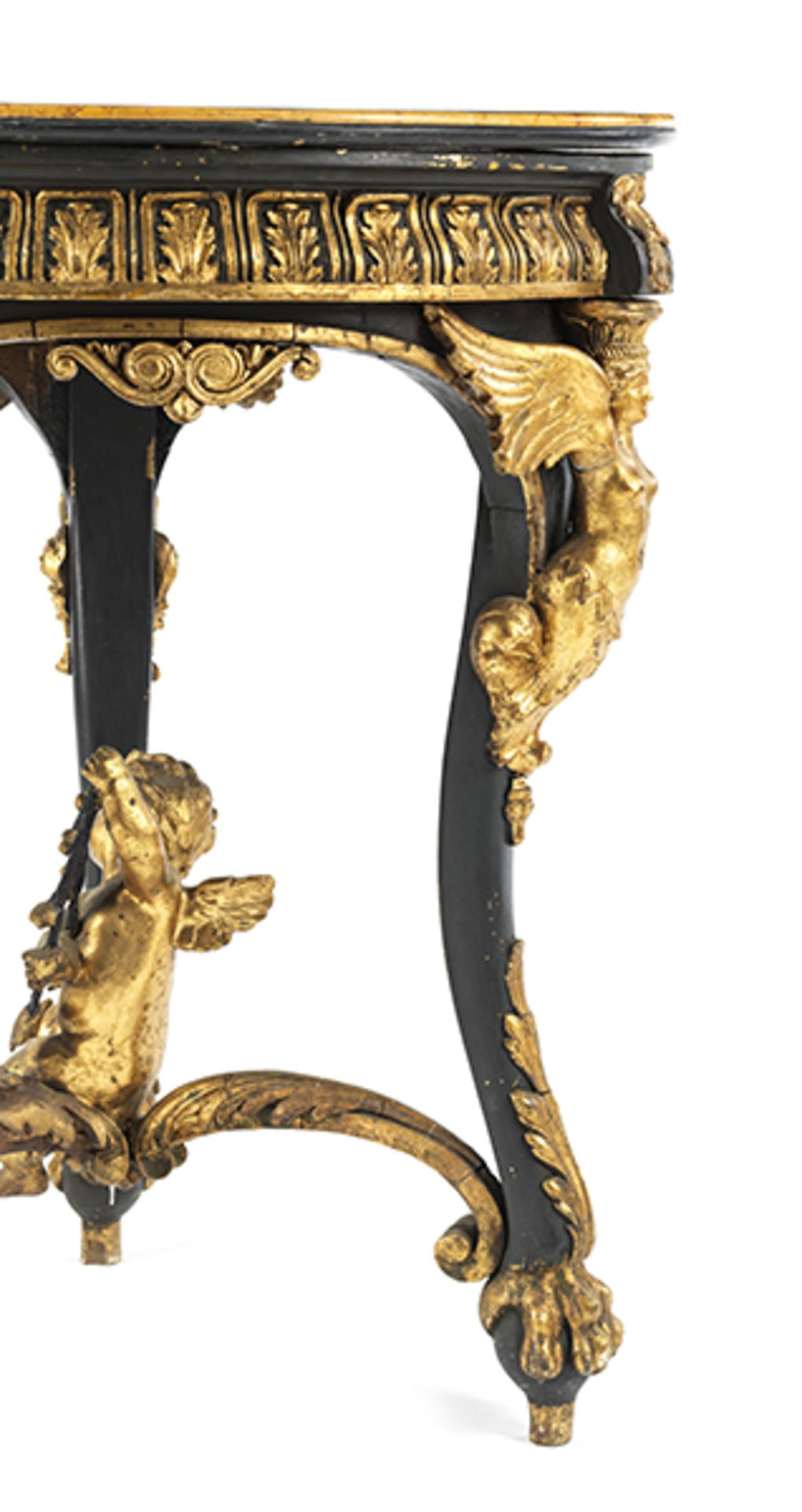 Pietra dura-Spieltisch Höhe: 71,5 cm. Durchmesser: 58 cm. Italien, 19. Jahrhundert. Auf drei - Bild 6 aus 13