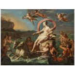 Italienischer Maler des späten 17./ frühen 18. JahrhundertsDer Triumph der Galatea Öl auf Leinw