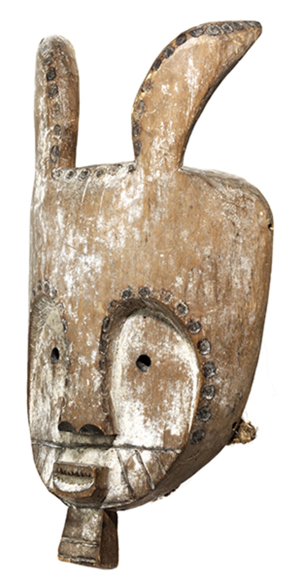 Maske der Fang Höhe: 46,5 cm. Gabun / südliches Kamerun, Volk der Fang. Die Ethnie ist im Süden - Bild 4 aus 9