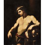 Luca Giordano, 1632/34 Neapel "" 1705 ebenda, zug. DAVID MIT DEM HAUPT DES GOLIATH Öl auf