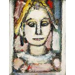 Georges Rouault, 1871 Paris "" 1958 ebenda ARLEQUIN, 1948 Öl auf Leinwand. 40 x 32 cm. Certificat