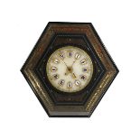 Große Hängekastenuhr Höhe: 67 cm. Breite: 67 cm. Tiefe: 14 cm. Wien, um 1860. Kastenaufbau in