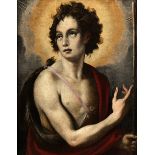 Sarto, Art des, Andrea del1486 - 1530/31 Johannes der Täufer Öl auf Leinwand. Altdoubliert. 67