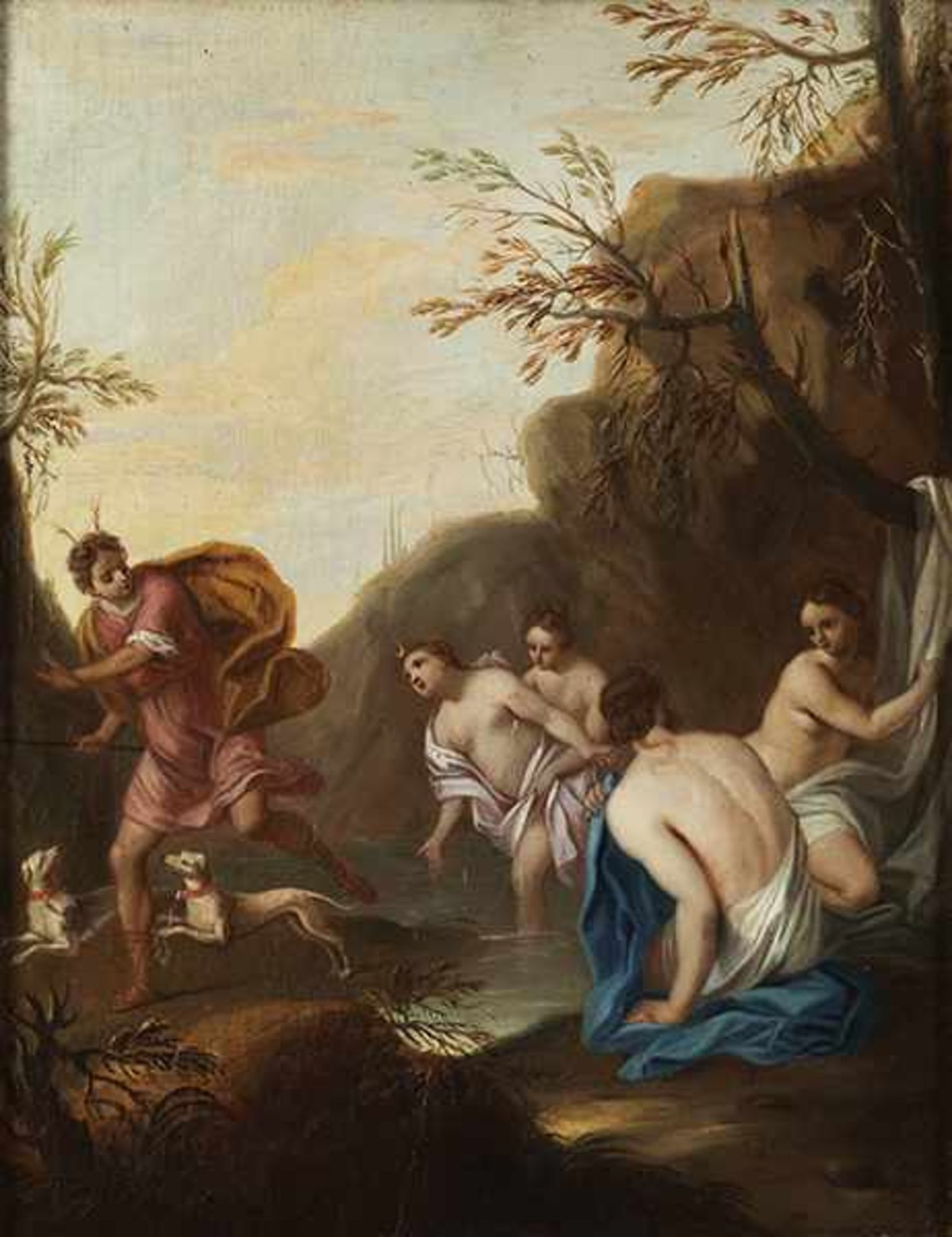 Französischer Maler des 18. Jahrhunderts in der Nachfolge des Simon VouetJeweils Öl auf Holz. Je - Bild 3 aus 8