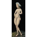 Maler des 20. Jahrhunderts, Kopie nach Lucas Cranach d.Ä., 1472-1553 VENUS Öl auf Holz. 48,2 x 17,