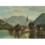 Max Sammet, 1913 "" 1992 ANSICHT VON EGERN AM TEGERNSEE Öl auf Leinwand. 60 x 79,5 cm. Rechts