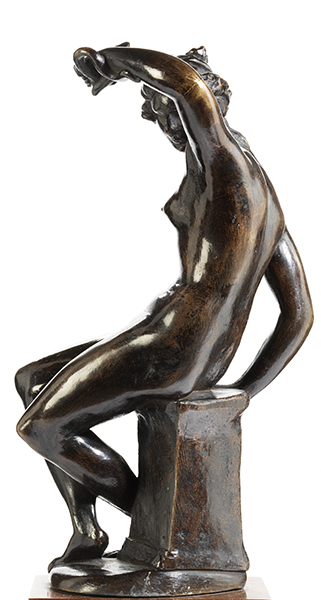 Bronzefigur einer Venus oder Kleopatra Höhe der Bronze: 33 cm. Gesamthöhe mit Sockel: 47 cm. - Image 2 of 4