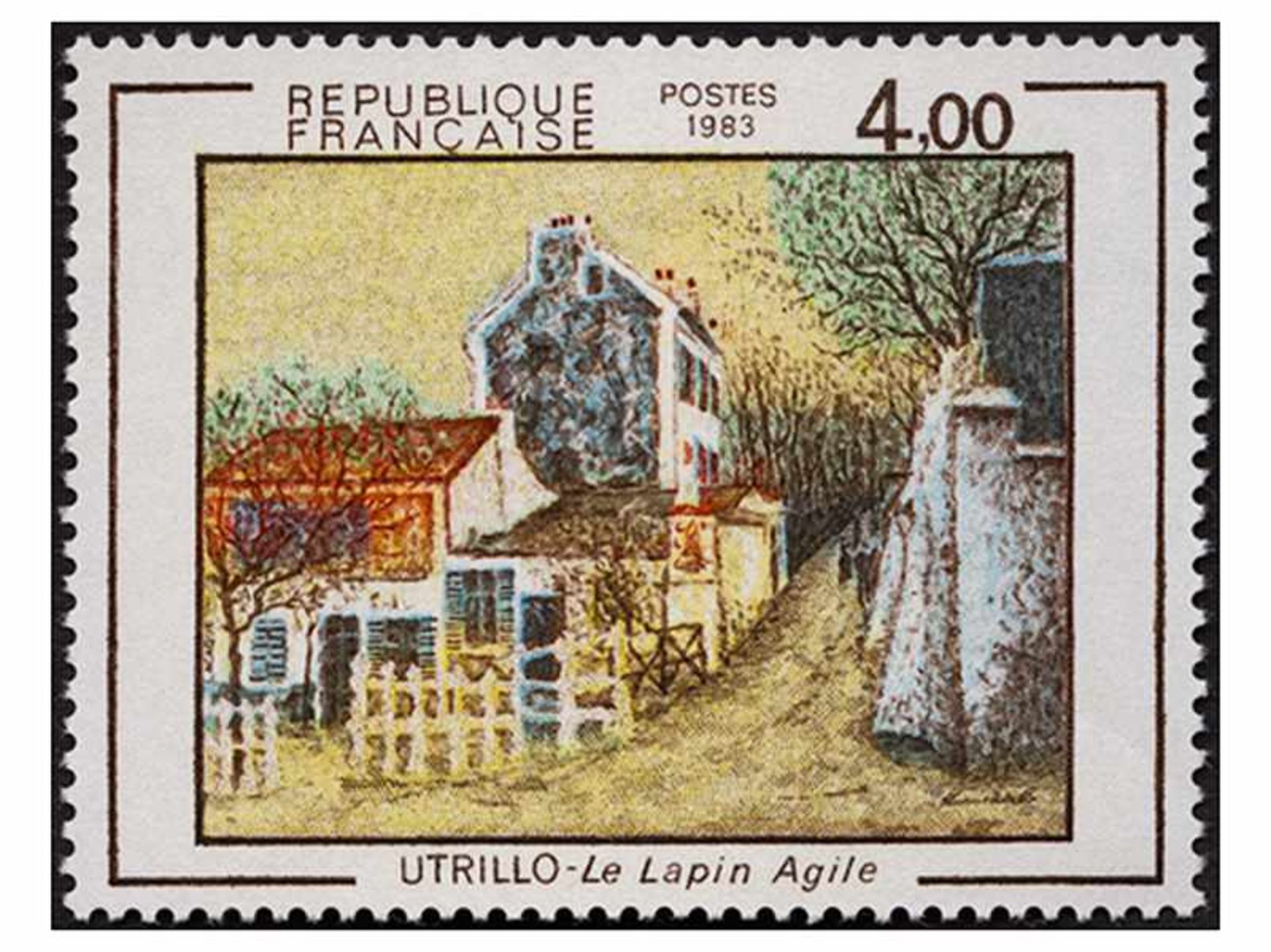 Maurice Utrillo, 1883 Paris "" 1955 Dax LE LAPIN AGILE SOUS LA NEIGE, UM 1950 Öl auf Leinwand. 37 - Bild 4 aus 6