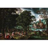 Bartholomeus Grondonck, um 1580 Antwerpen "" um 1630 ebenda EIN FEST AUF EINER WALDLICHTUNG VOR