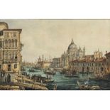 Grubacs, zug., Carlo1812/40 - 1870 Ansicht von Venedig Aquarell. Sichtmaß: 30 x 46 cm. Unter