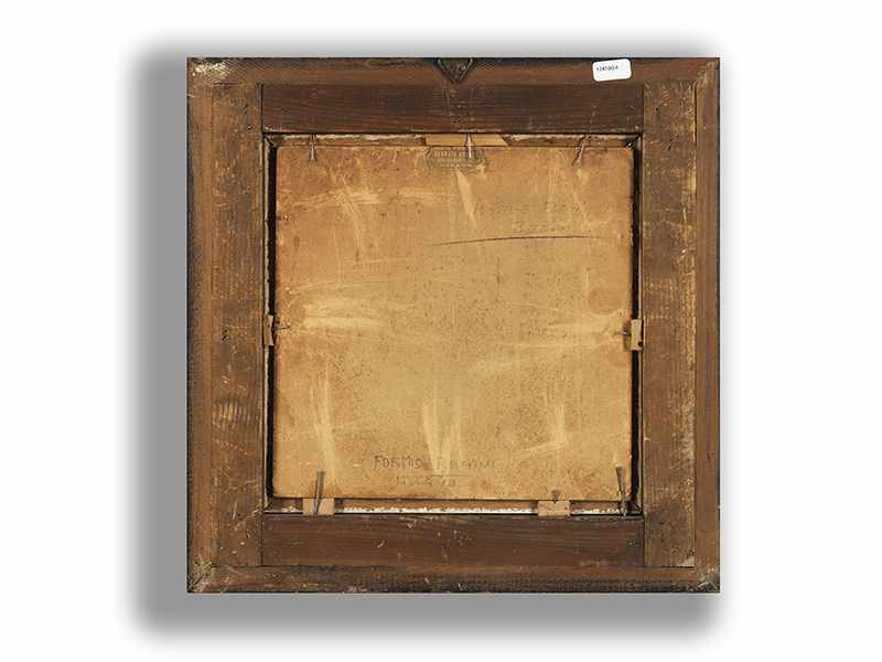 Achille Formis, 1832 "" 1906 AM LAGO MAGGIORE Öl auf Karton. 24 x 24 cm. Rechts unten signiert " - Image 3 of 5