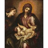 Maler des 17./ 18. Jahrhunderts,Kopie nach van Dyck DIE MADONNA MIT DEM JESUSKIND UND DER HEILIGEN