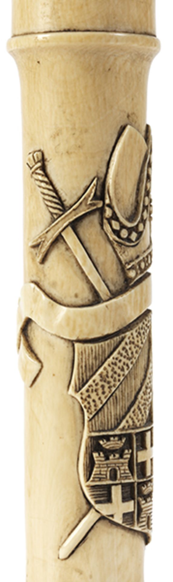 BischofsstabLänge: 196 cm. Deutschland, zweite Hälfte 19. Jahrhundert. Elfenbein geschnitzt und - Bild 11 aus 14