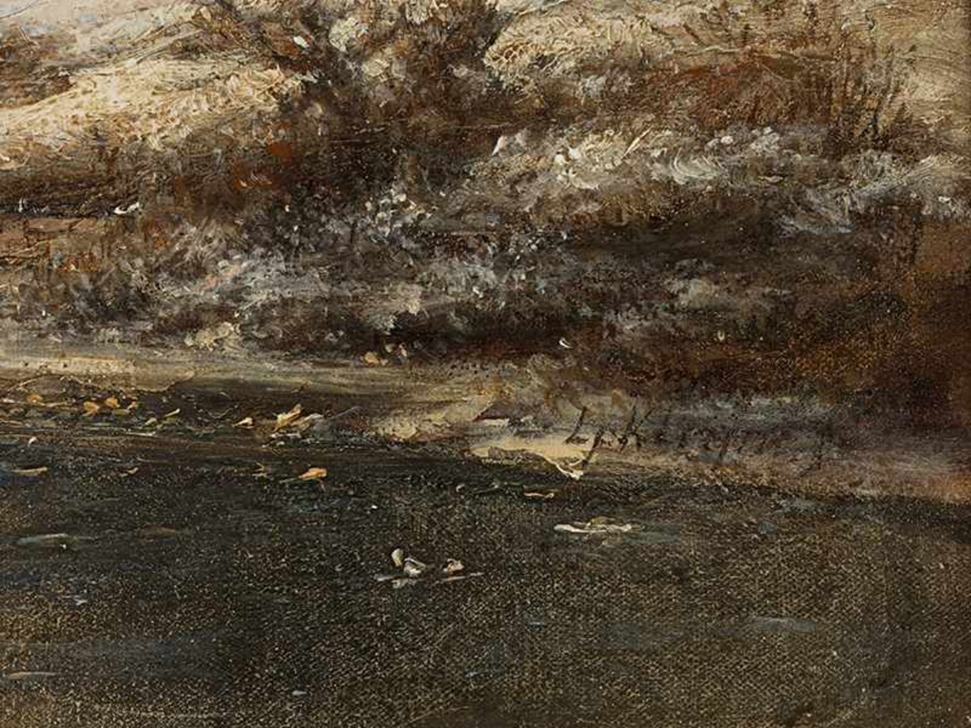 Lodewijk Johannes Kleyn, 1817 "" 1897 Den Haag WINTERLICHES EISVERGNÜGEN MIT WINDMÜHLEN Öl auf - Bild 2 aus 5