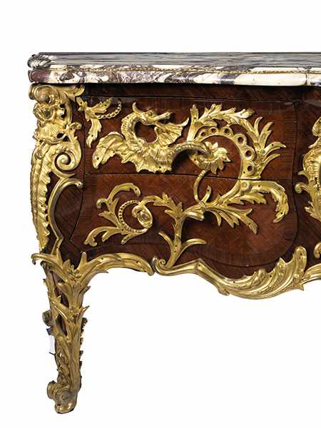 Commode à la Régence 96 x 176 x 70,5 cm. Frankreich, 19. Jahrhundert. Eleganter Eichenholzkorpus mit - Image 6 of 9