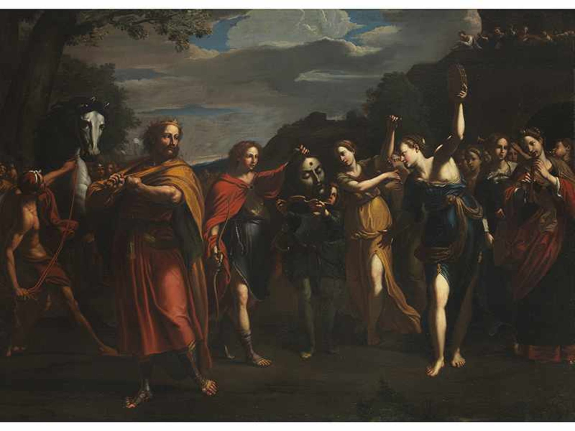 Massari, zug., LucioLucio Massari,1569 Bologna '''' 1633 ibid., attributed THE TRIUMPH OF DAVID