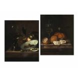 Smits, zug., Ludowyck oder Caspar1635 Zwartewaal - 1707 Dublin Paar Stillleben mit Gläsern, Früchten