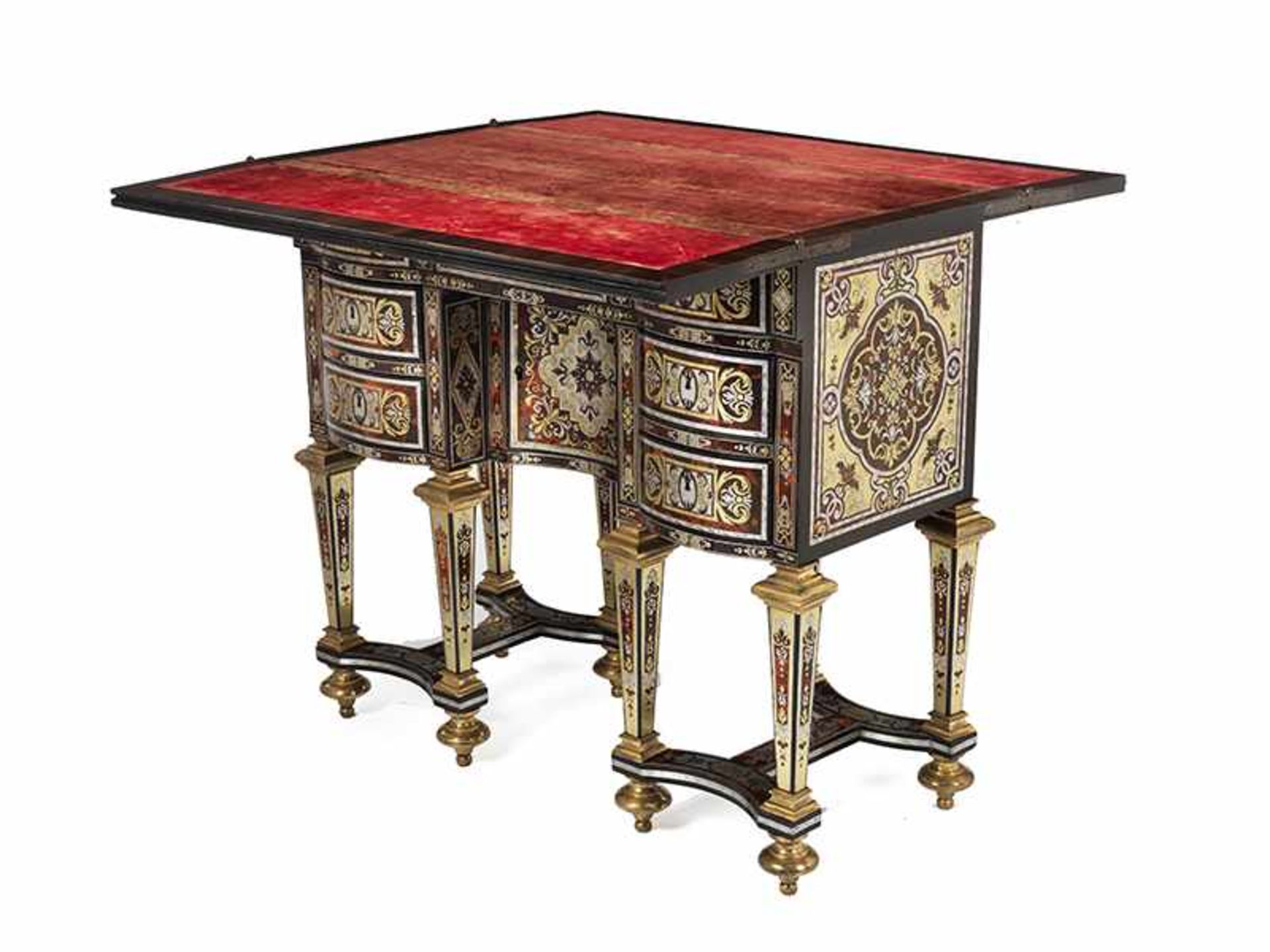 Kleines Louis XIV-Bureau de Changeur Höhe: 74 cm. Breite 84 cm. Tiefe geschlossen: 40 cm. Tiefe - Bild 5 aus 8