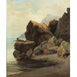 Andrea Cherubini, 1833 Rom "" 1905 CAPRI Öl auf Leinwand. 75,5 x 62 cm. Rechts unten signiert und