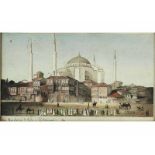 Maler des 19./ 20. JahrhundertsBlick auf die Moschee von Konstantinopel Aquarell auf Papier. Ca.