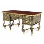 Bureau mazarin in Boulle Technik Höhe: 80 cm. Breite: 159 cm. Tiefe: 72 cm. Frankreich, 19.