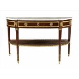 Louis XVI-Console d'Applique à encadrements 88 x 140 x 53,5 cm. Gestempelt: Jean Caumont (1736-