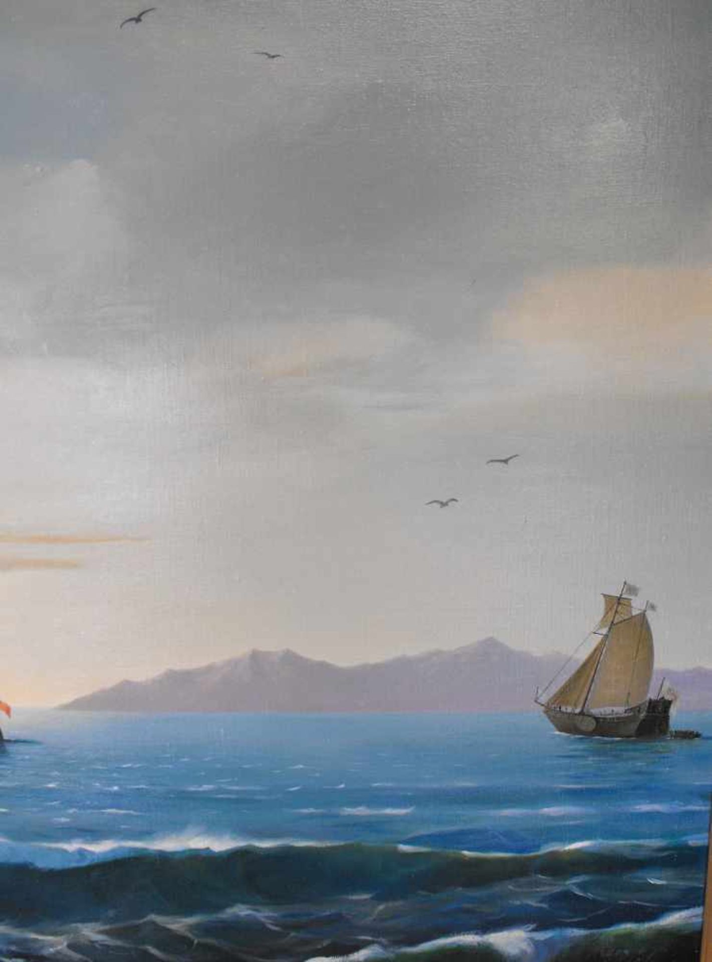 Marinemalerei, Ölgemälde, St.Petersburger Schule, signiert - Image 5 of 6