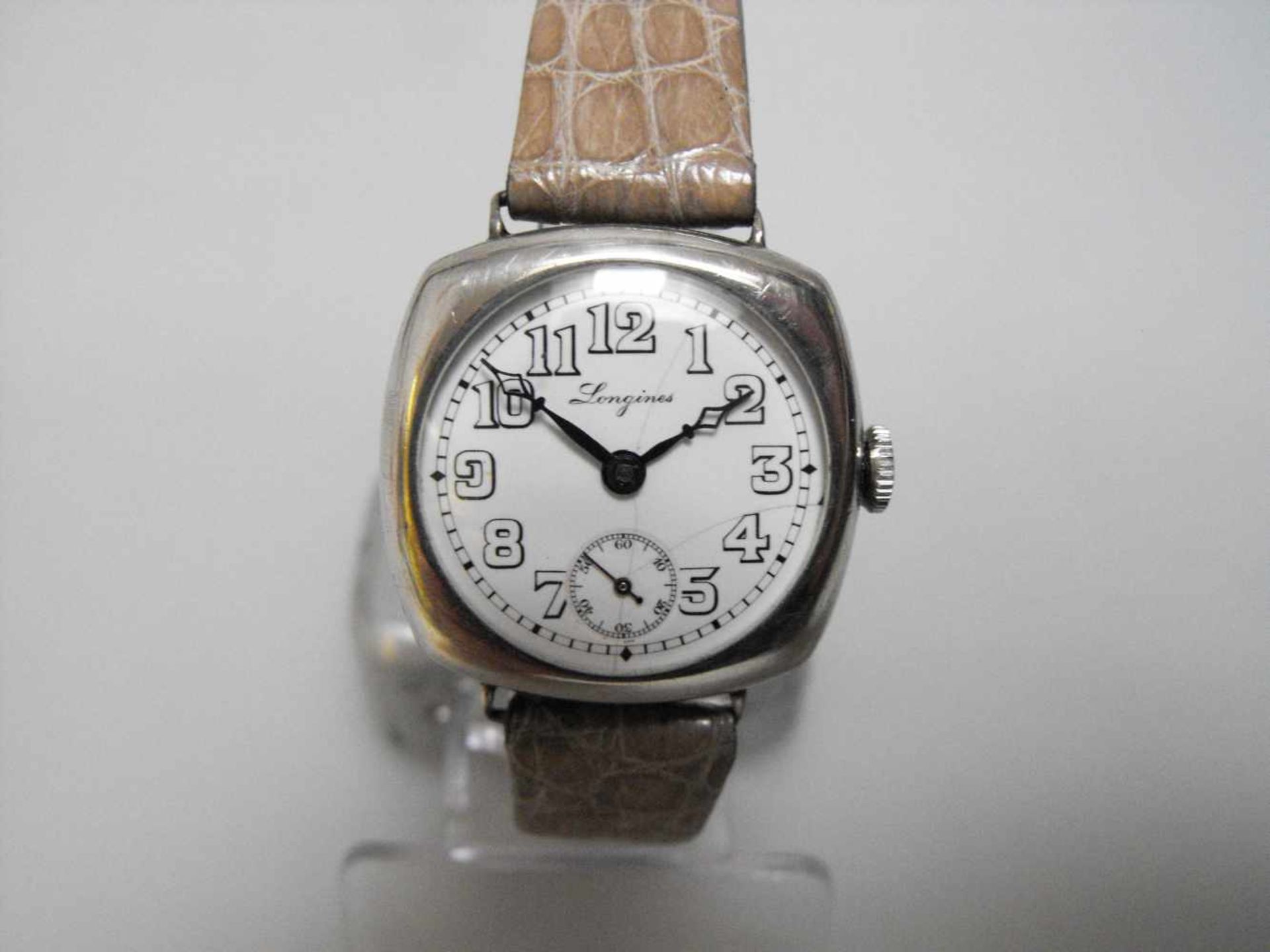 Longines Automatic Cushion Mens Vintage Wrist Watch - circa 1930s - Bild 4 aus 6