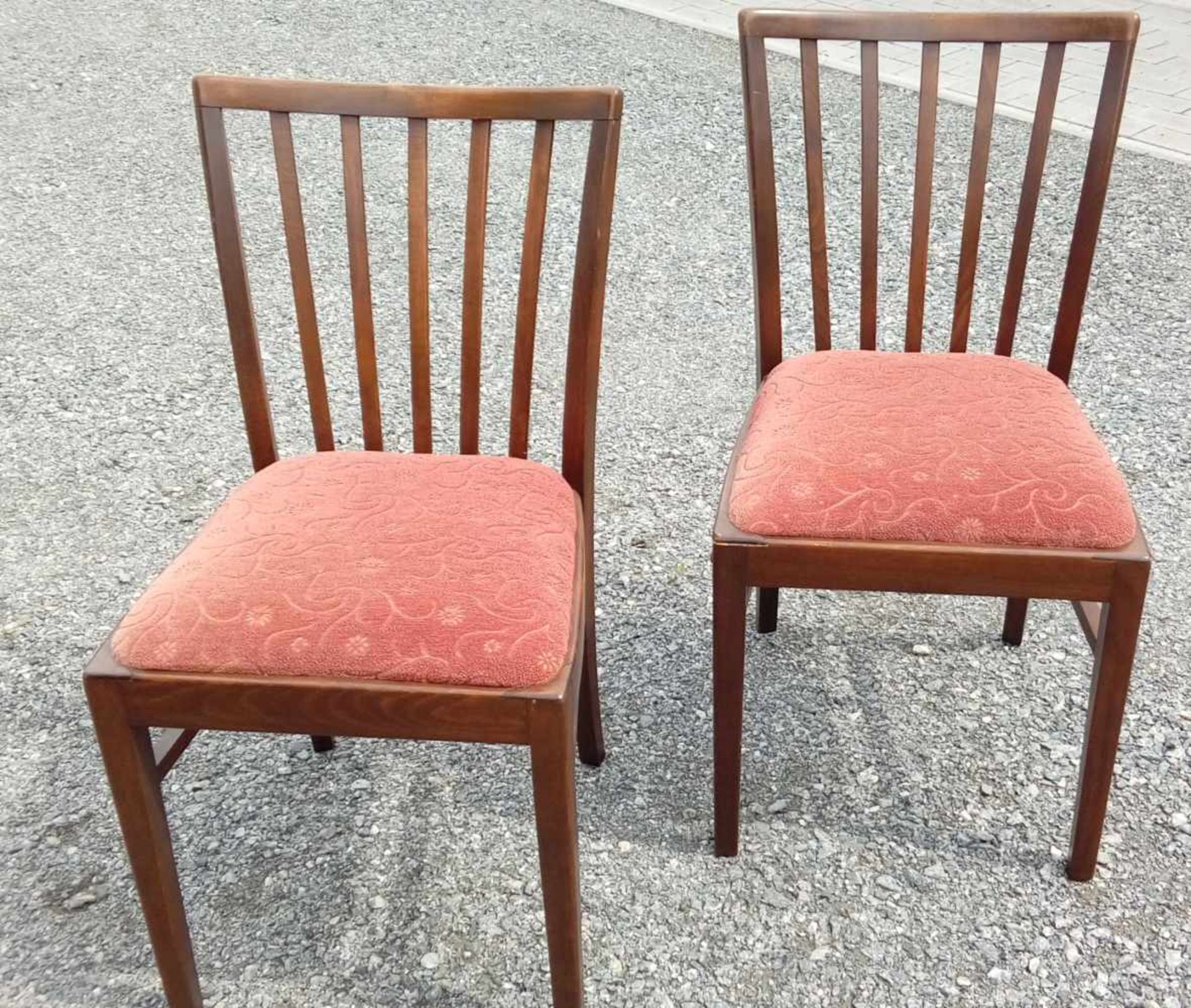 2 Stück Gründerzeit Polster Stühle