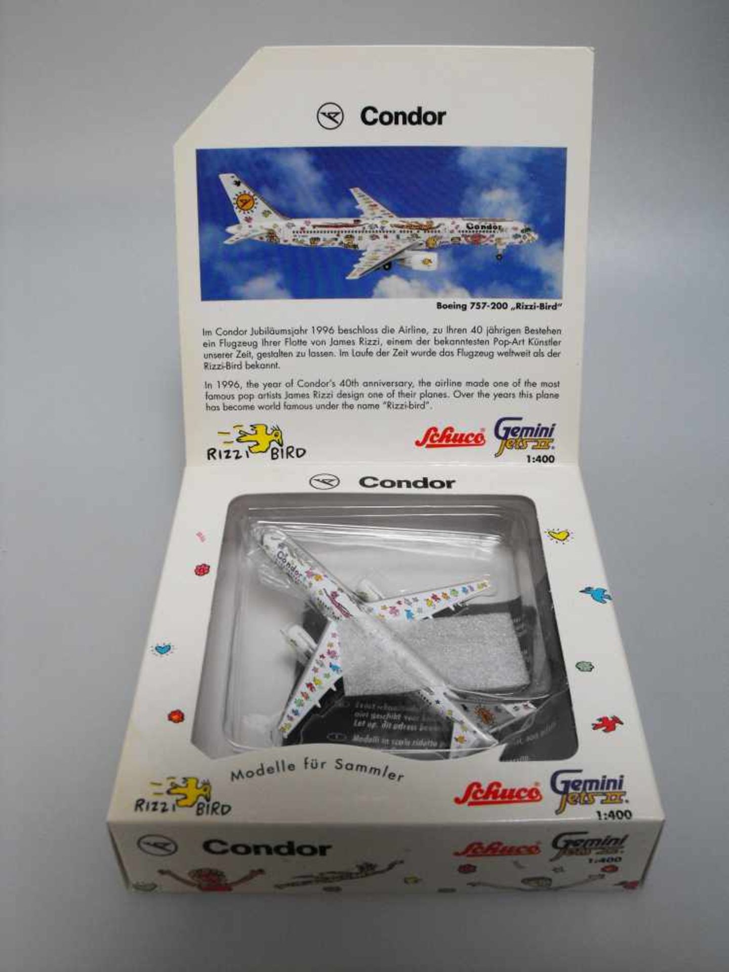 Boeing 757-200 Condor "Rizzi Bird" von Schuco-Gemini Jets II in 1:400 - Bild 2 aus 5