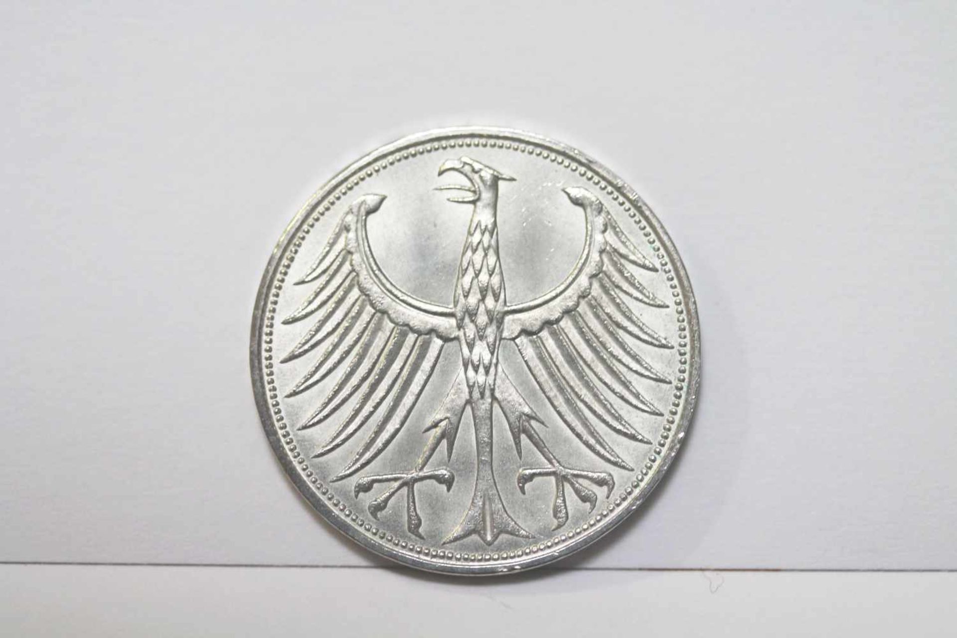 5 DM Silberadler 1967 J Bundesrepublik Deutschland - Bild 2 aus 2