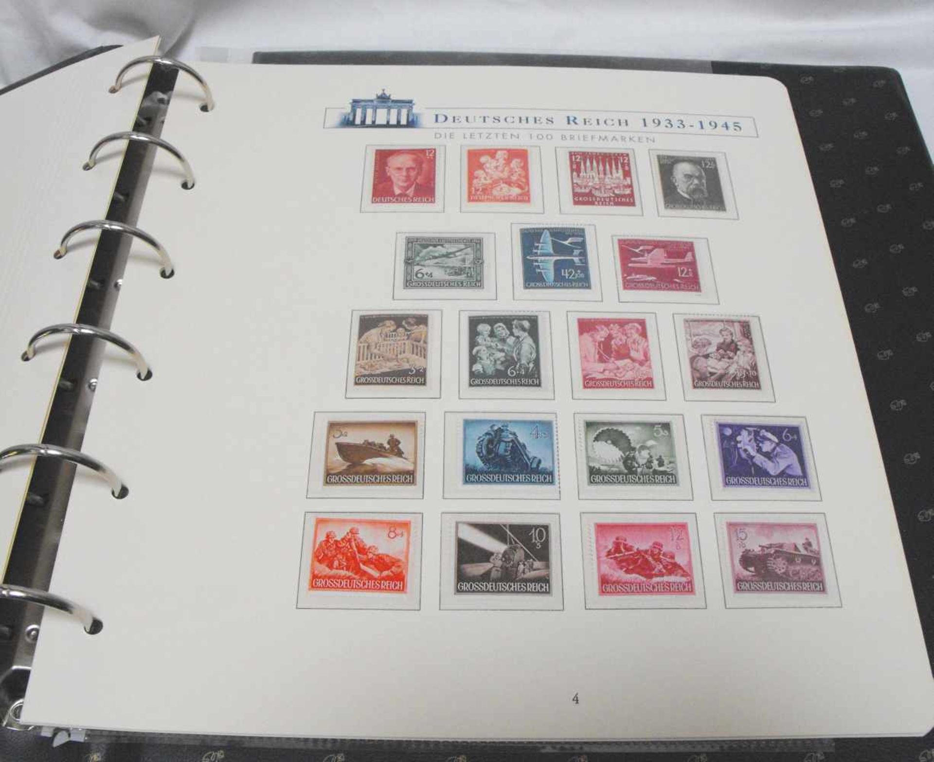 Komplett-Kollektion der 100 letzten Briefmarken des Dritten Reiches - Bild 6 aus 8