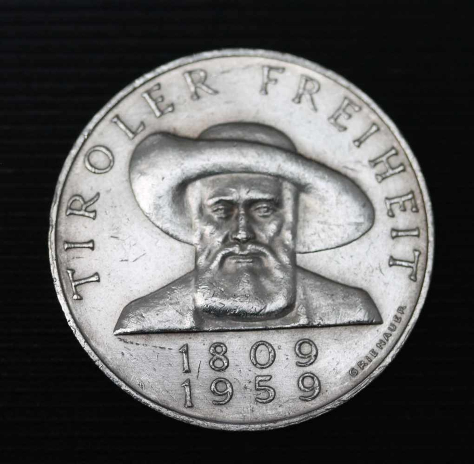 50 Schilling Silbermünze 1959 Österreich, Austria Tiroler Freiheit PP - Bild 2 aus 2