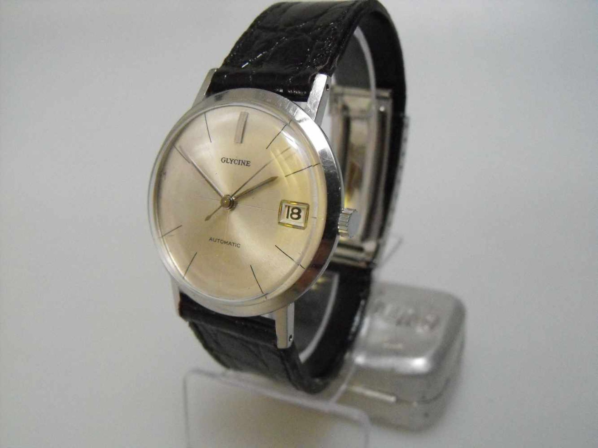 Glycine Automatic Date Mens Vintage Wrist Watch - circa 1950s - Bild 2 aus 7