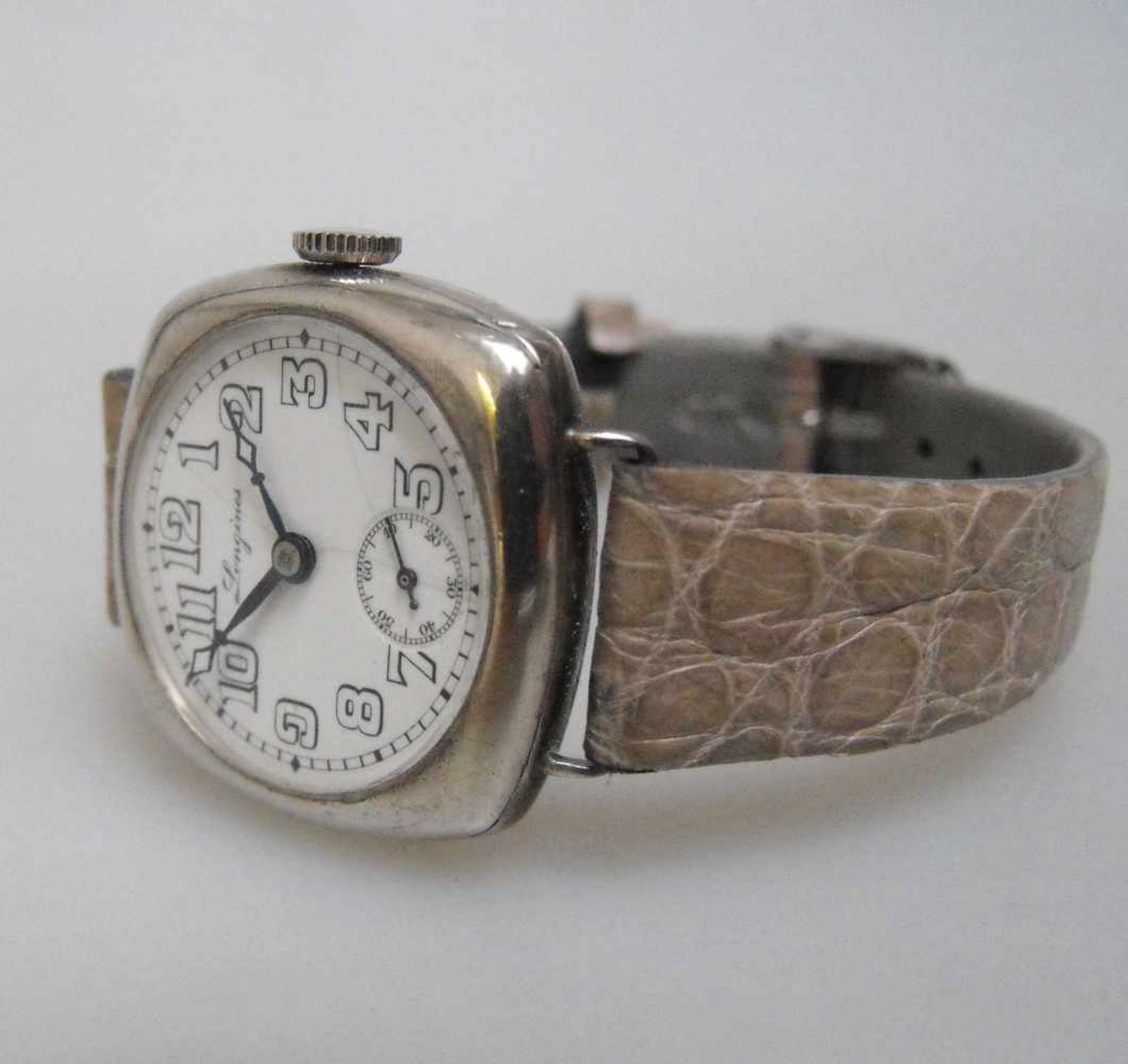 Longines Automatic Cushion Mens Vintage Wrist Watch - circa 1930s - Bild 2 aus 6