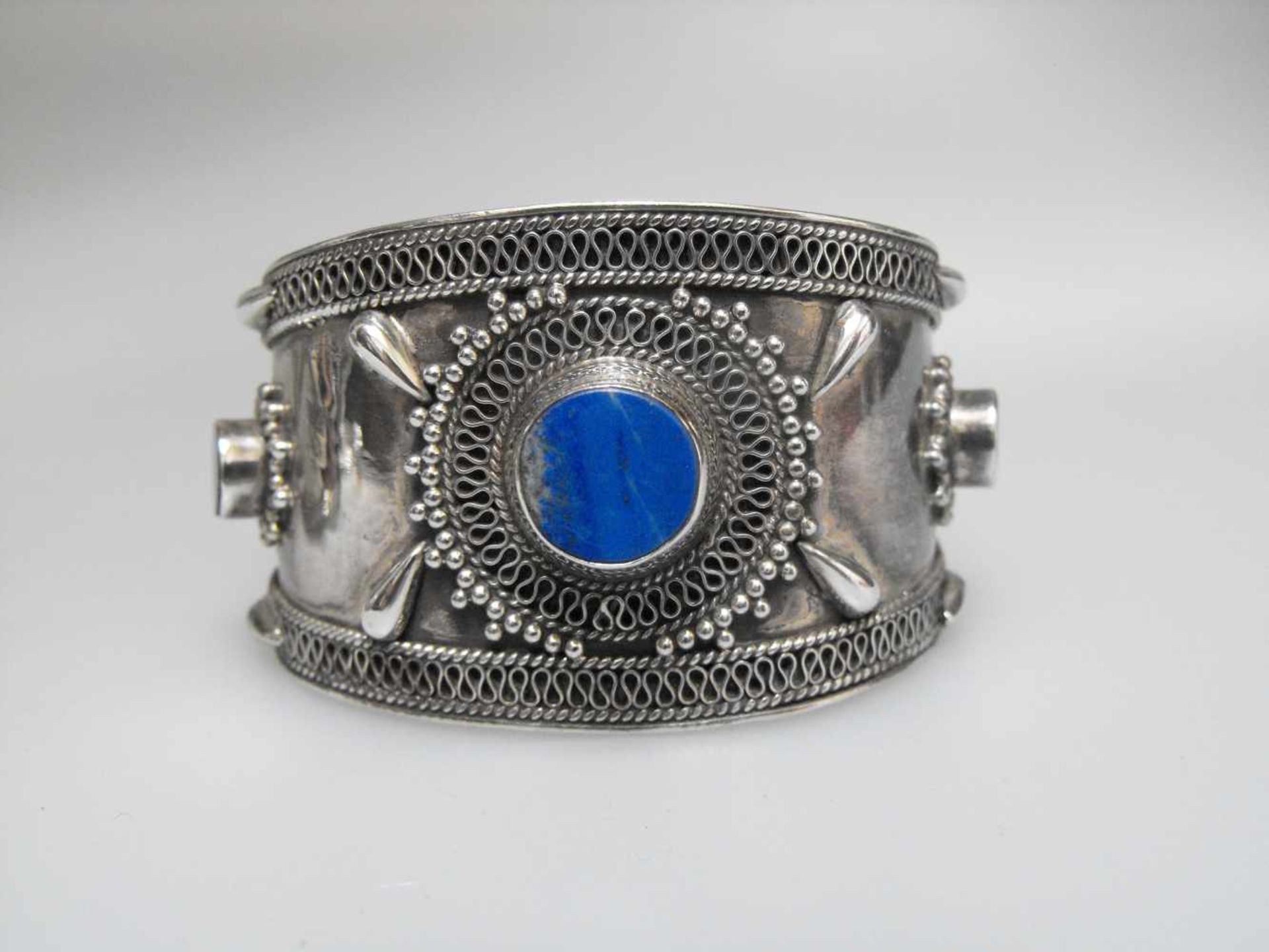 Sterling Silber Armreif Lapis Lazuli Afghanistan Tekke Kabul Orient Turkmenistan