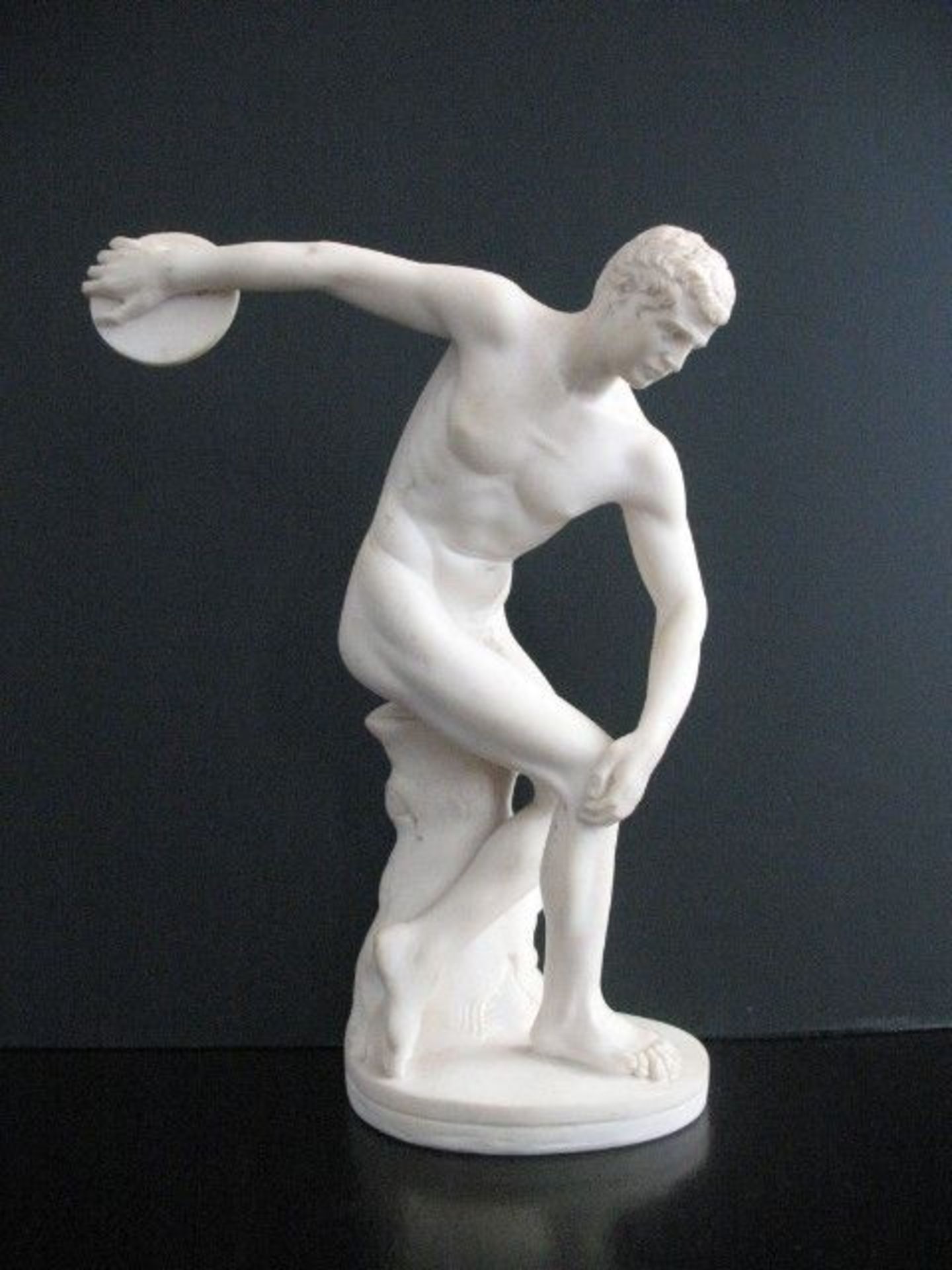 Antikenkopie Stunning Diskobolos Statue 1972 Signed A. GIANNELLI